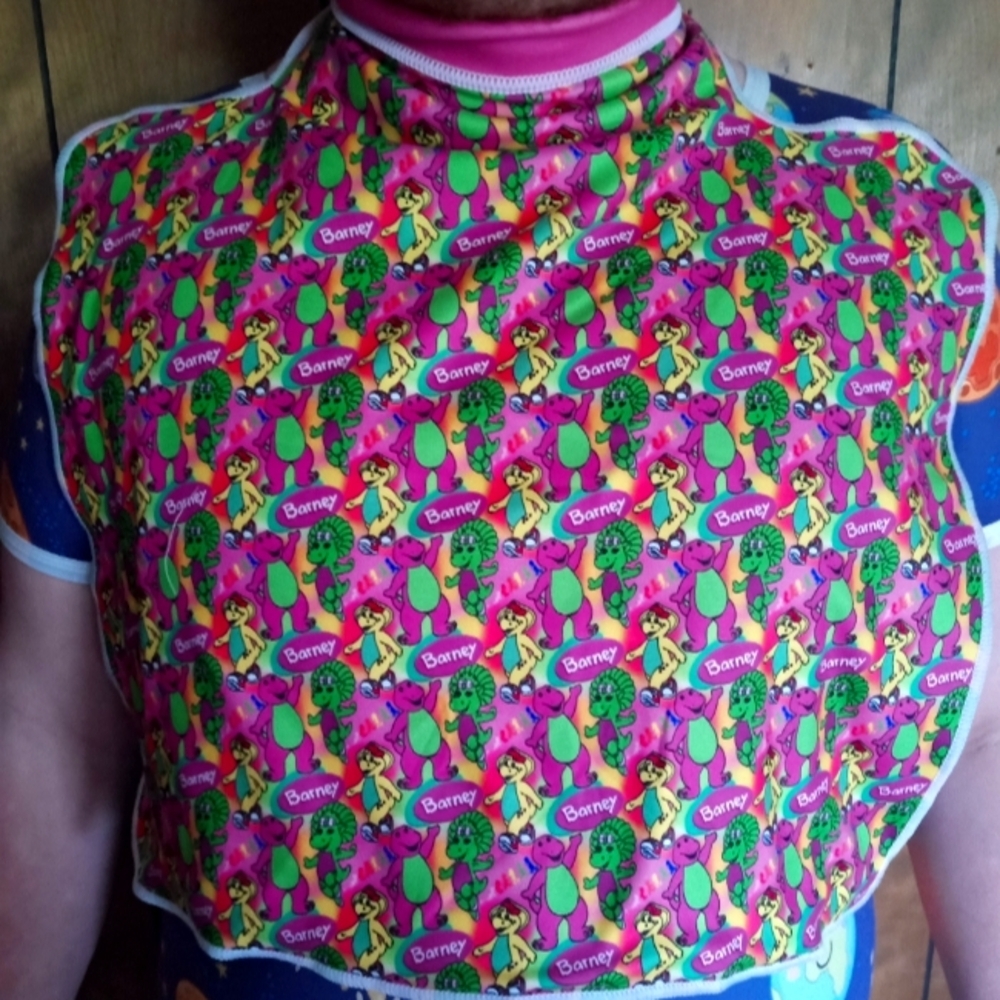 Barney Adult Reuseable Bib - Adult Absorbent Insert